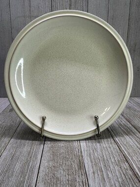 Vtg Denby Energy Salad Plate White Cream Stoneware England 7.25"DIA Retired K